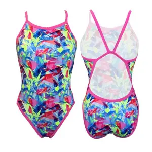Maillot de bain 1 pièce fille Turbo Revolution' Broken Hearts image-0