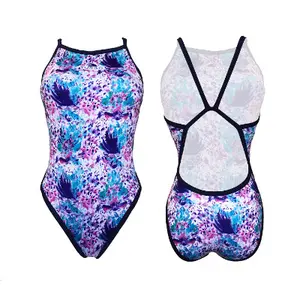Maillot de bain 1 pièce femme Turbo Blue Garden (Revolution) image-0