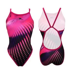 Maillot de bain 1 pièce femme Turbo Pink Lights (Revolution) image-0