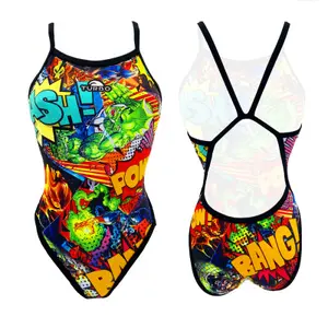 Maillot de bain 1 pièce fille Turbo Revolution' Super Comic image-0