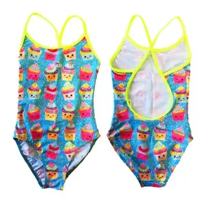 Fato de banho de 1 peça para rapariga com alças Turbo Sweet Happy image-0