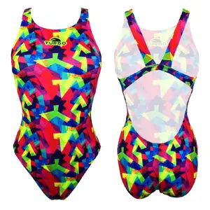 Fato de banho de 1 peça para rapariga com alças Turbo New Splash image-0