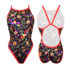 1-delig meisjes zwempak Turbo Revolution' Phoenix image-0