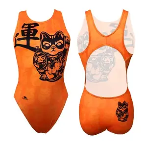 Maillot de bain 1 pièce fille Turbo Wave Lucky Cat image-0
