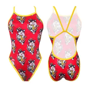 Maillot de bain 1 pièce fille Turbo Revolution' Chinese Cute image-0