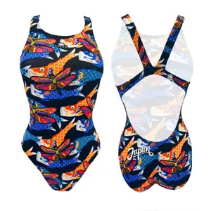 Maillot de bain 1 pièce femme Turbo Japan Fish image-0