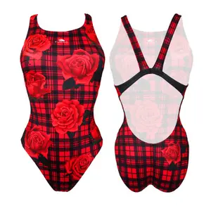 Maillot de bain 1 pièce femme Turbo Scot Roses image-0