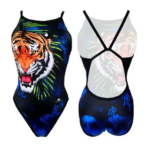Maillot de bain 1 pièce femme Turbo Revolution Tiger image-0