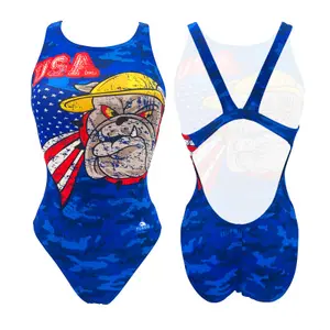 Fato de banho de 1 peça para rapariga com alças Turbo American Dog image-0