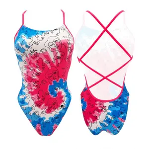 Maillot de bain 1 pièce femme Turbo Sirene' Abstract- Face image-0