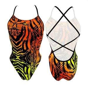 Fato de banho feminino de 1 peça Turbo Sirene' Animal Print Vibes image-0