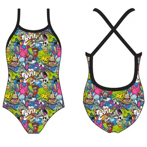 Maillot de bain 1 pièce fille Turbo Loki-comic image-0