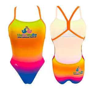 1-delig meisjes zwempak Turbo Energy' Haba Waba Gradient 2022 image-0