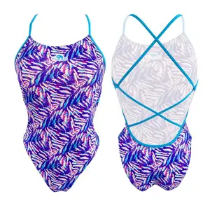 Maillot de bain 1 pièce femme Turbo Sirene' Lilac Animal image-0