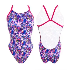 Maillot de bain 1 pièce fille Turbo Inf Teen Magic-flowers image-0