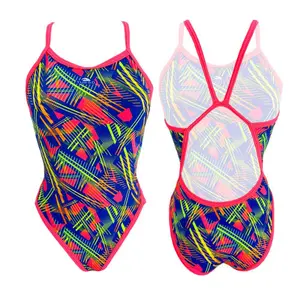 Dames zwempak uit 1 stuk Turbo Revolution' Chromatic Angles image-0