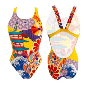 Maillot de bain 1 pièce femme Turbo Japanese-temple image-0