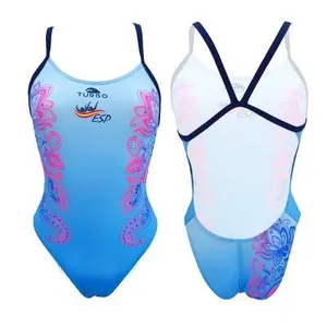 Women's 1-piece swimsuit Turbo Teen España-artistica-flowers image-0