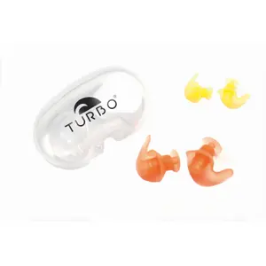 Bouchons d'oreille natation ergonomique en silicone enfant Turbo image-0