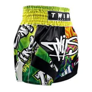 Thai boxing shorts Twins Special TTBL Graffiti image-1