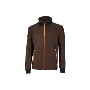 Fully zipped fleece U-Power Bark image-0