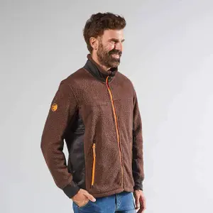 Fully zipped fleece U-Power Bark image-1
