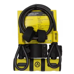 Antivol U + Cable Auvray Bike U 82X147 C. 100 D8 image-2