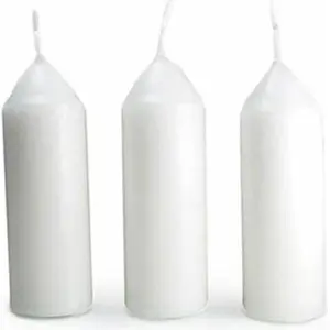 3 white paraffin candles for original lantern 9 hours each Uco image-1