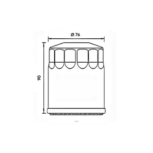 Motorfiets oliefilter Ufi Filters Moto Guzzi