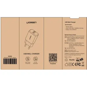 Chargeur secteur USB/1 port/10W Ugreen image-1