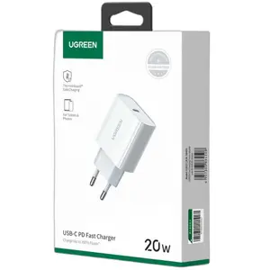Carregador de parede USB-C/1 porta/20W Ugreen image-1