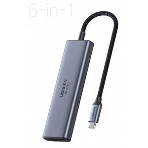 Hub USB-C/2xUSB 3.0+HDMI+USB-C+SD/TF/4K60Hz Ugreen