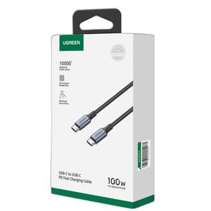 Câble USB-C/USB-C 100W tressé Ugreen image-1