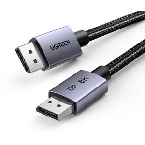 DisplayPort 1.4 flätad kabel hane/hane Ugreen