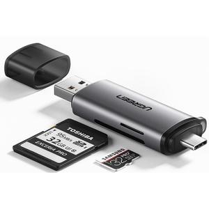 Lecteur de carte USB-C + USB 3.0/Lecteur SD/MicroSD/512G Ugreen