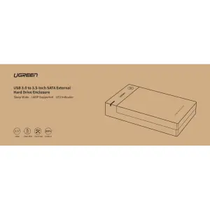 Adaptateur USB 3.0/HDD/SSD/2.5"/3.5"SATA/16To Ugreen image-1
