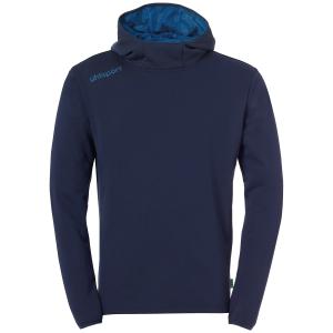 100223208-felpa-con-cappuccio-uhlsport-essential-blu-scuro