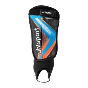 100681201-schienbeinschoner-uhlsport-flex-plate-noir-orange-fluo-cyan