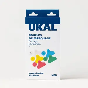 Φαρδιές βρόχοι σήμανσης με γυμνό κουμπί Ukal Flex (x20) image-1
