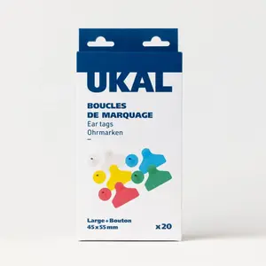 Φαρδιές βρόχοι σήμανσης με γυμνό κουμπί Ukal Flex (x20) image-1