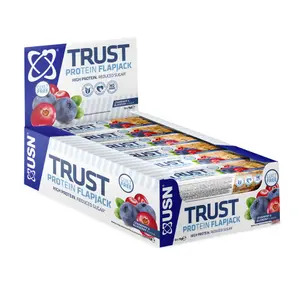 Paquete de 12 barritas de proteínas trust flapjack 70g image-0