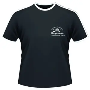 T-shirt tête de mort avec liseret Megabass image-0