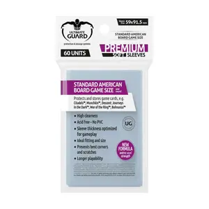 Pochette jeux de plateau américains standard Ultimate Guard Premium Soft Sleeves (x60) image-0