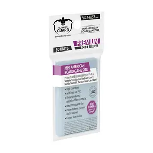 Pochette jeux de plateau américains petit format Ultimate Guard Premium Soft Sleeves (x50) image-1
