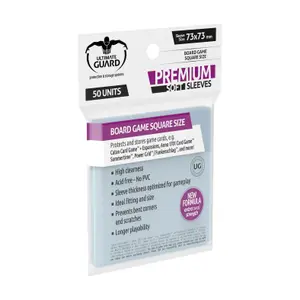 Pochette jeux de plateau au format carré Ultimate Guard Premium Soft Sleeves (x50) image-1