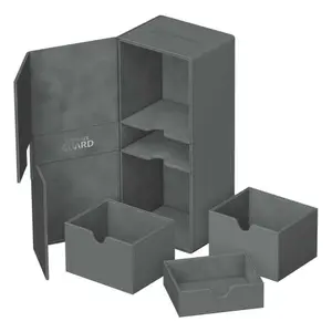 Storage box Ultimate Guard Twin Flip`N`Tray 266+ Xenoskin Gris image-3