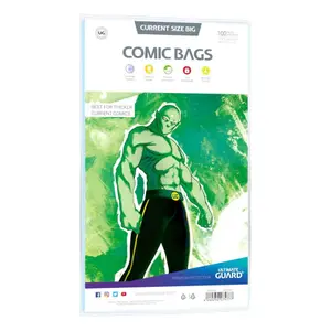 Pack of 100 magazine pockets Ultimate Guard Comics Big image-0
