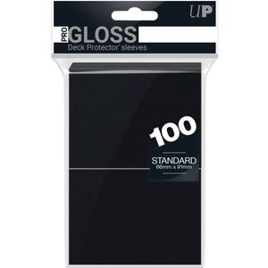 82691-pack-of-100-pouches-ultra-pro-pro-gloss-format-standard-black-transparent-66x91-mm