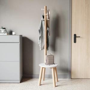 Hat stand stool with 6 hooks Umbra Pillar image-2