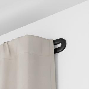 Double extendable curtain pole Umbra Midnight image-1